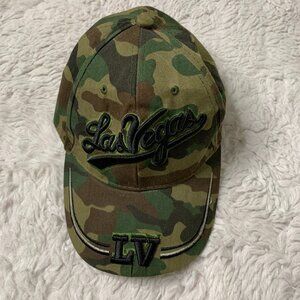 Las Vegas Adjustable Baseball Hat Cap Camo LV.